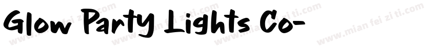 Glow Party Lights Co字体转换